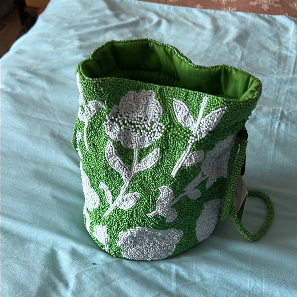Kate spade ny x targetGreen and White Mini Bag with Textured Surface nwt